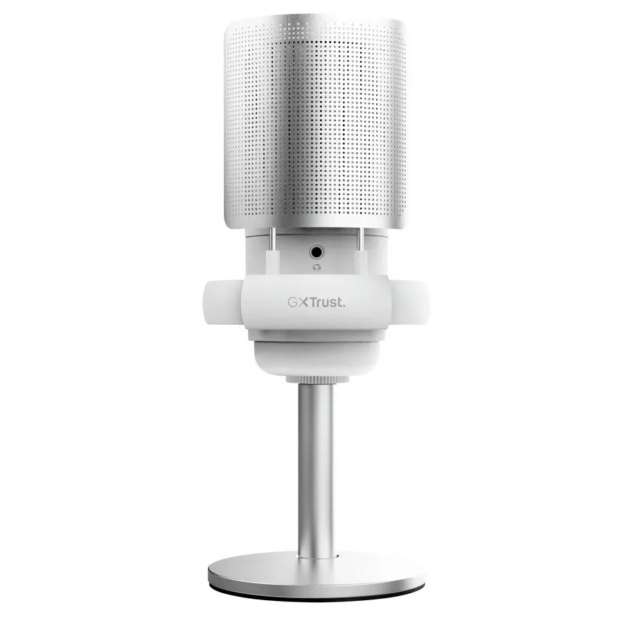 TRUST mikrofon GXT238 Auron, USB-C, RGB, bílá