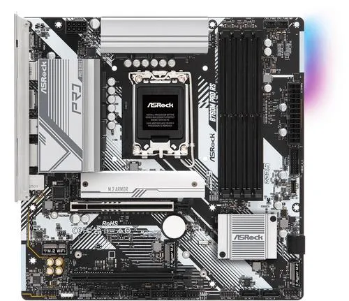 ASROCK B760M PRO RS (intel 1700 12+13gen, 4xDDR5 7200MHz, 4xSATA3, 3x M.2, HDMI+DPort, 1xGLAN, mATX)