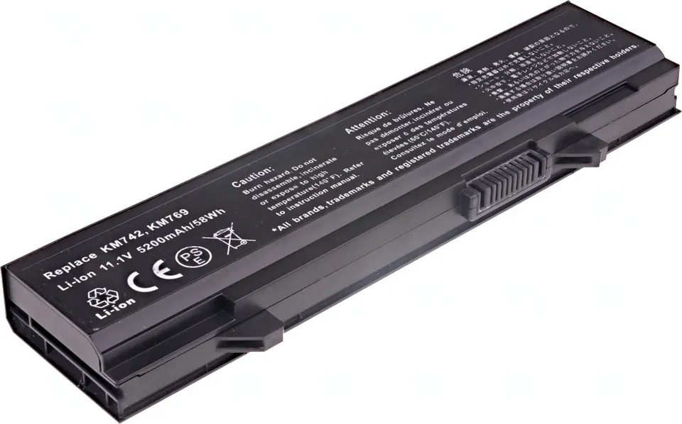 Baterie T6 Power pro Dell Latitude E5400, E5410, E5500, E5510, 5200mAh, 58Wh, 6cell