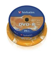 VERBATIM DVD-R(25-Pack)Spindle/General Retail/16x/4.7GB