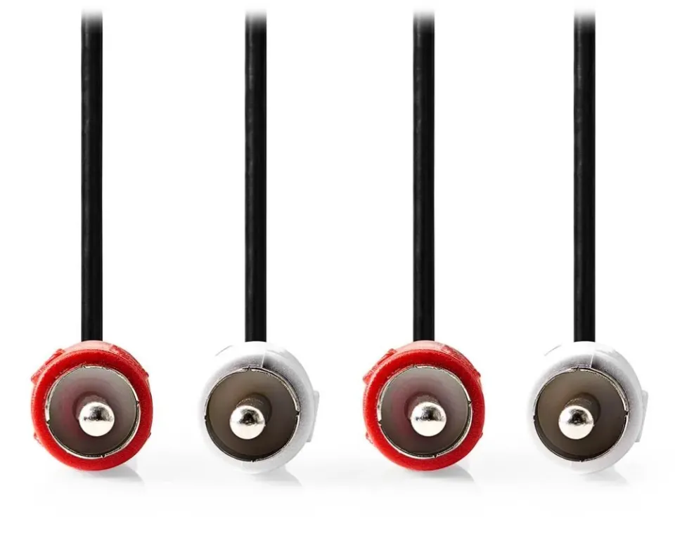 Nedis CAGL24200BK15 - Stereo Audio Kabel | 2x RCA Zástrčka - 2x RCA Zástrčka | 1