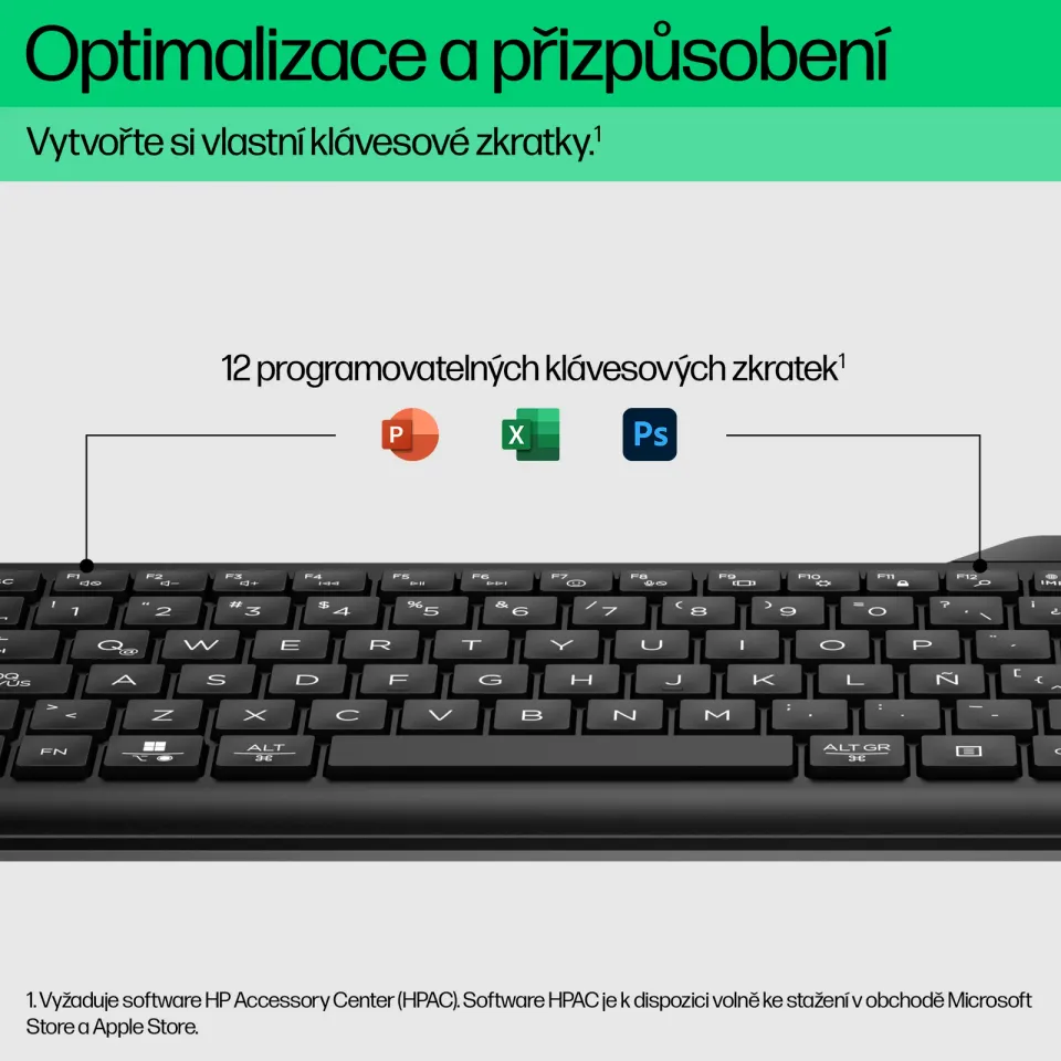 HP 460 Multi-Device Keyboard - BT klávesnice CZ/SK