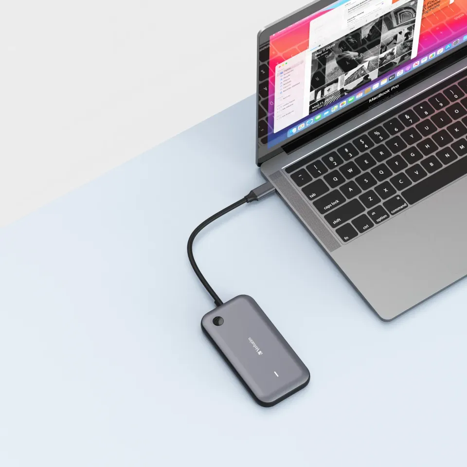 VERBATIM Display Adapter WDA-01 Share My Screen 1080P, USB-C hub