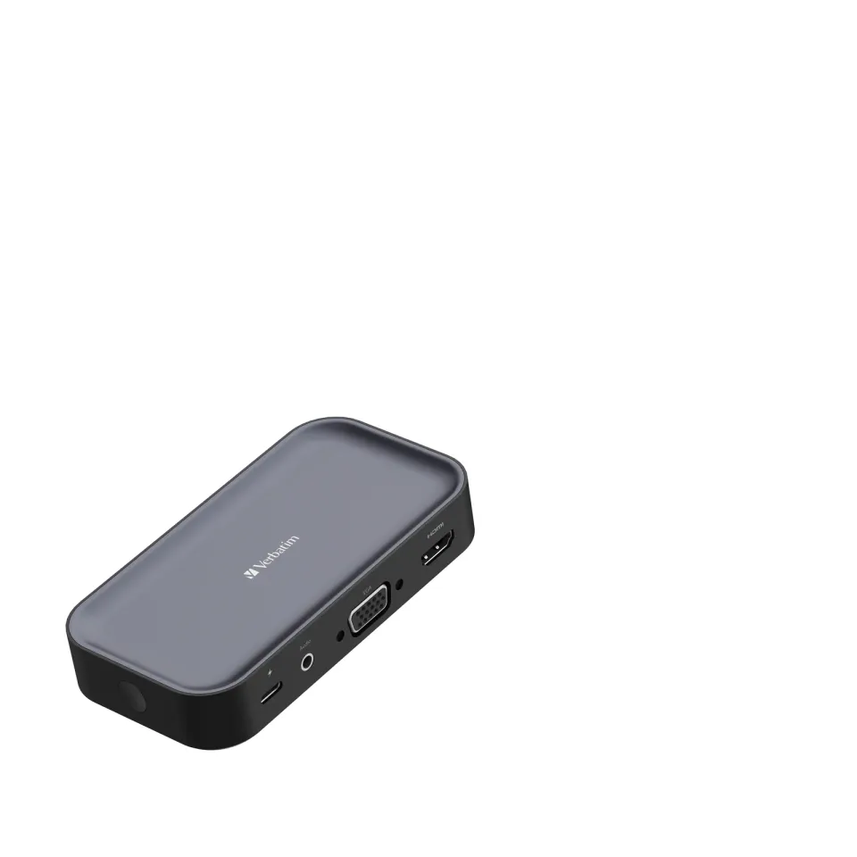 VERBATIM Display Adapter WDA-01 Share My Screen 1080P, USB-C hub