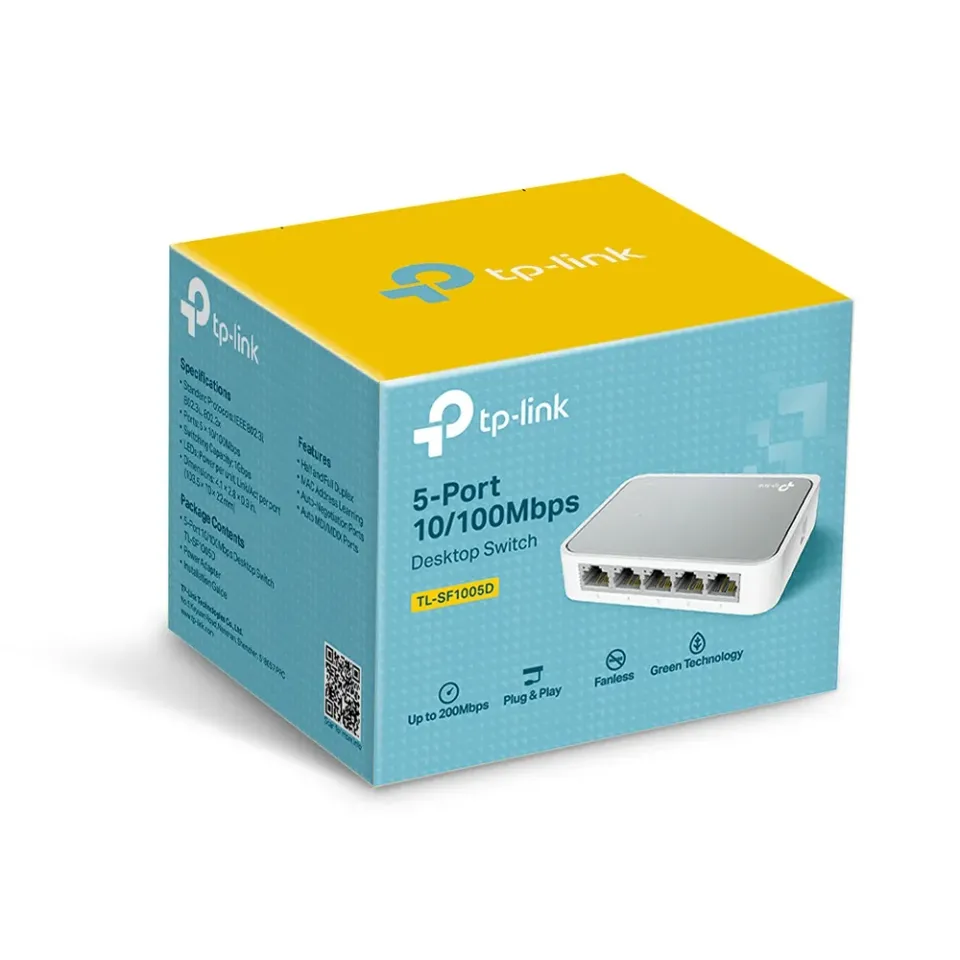 TP-LINK TL-SF1005D 5xTP 10/100Mbps 5port switch