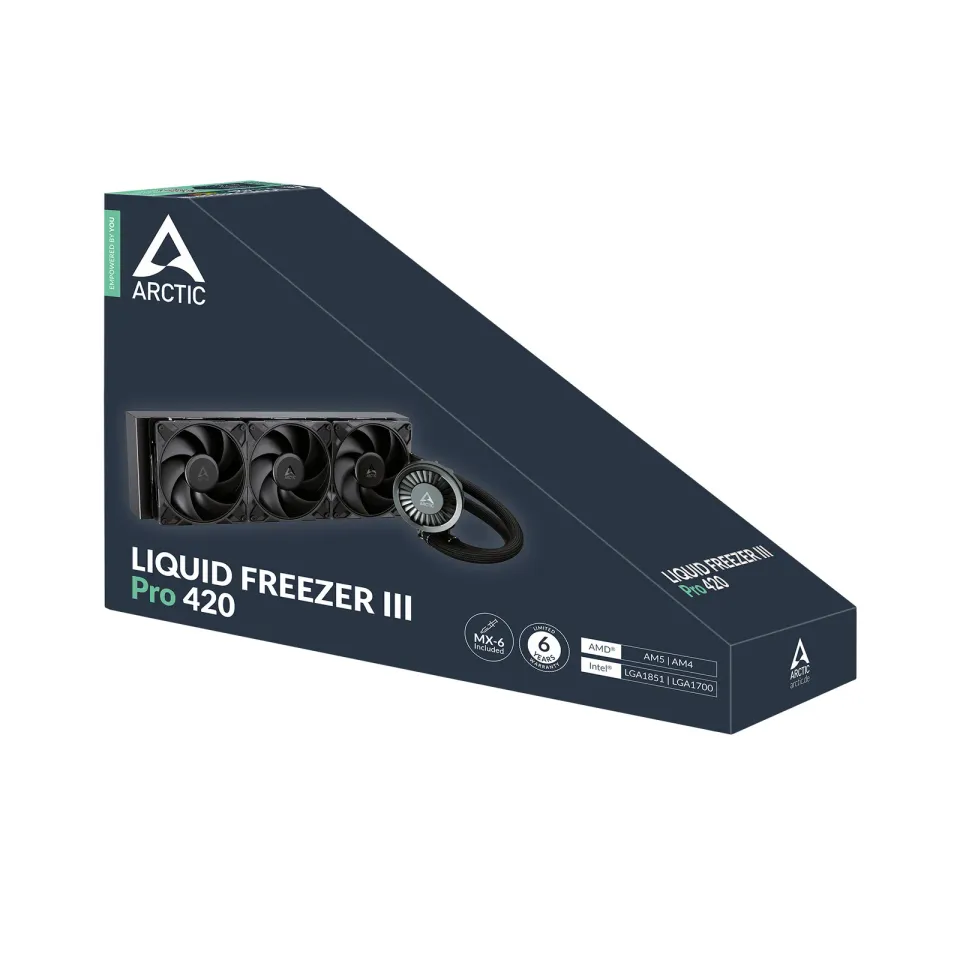 ARCTIC Vodní chladič Liquid Freezer III Pro 420, 3x140mm, PWM, LGA1851,LGA1700,