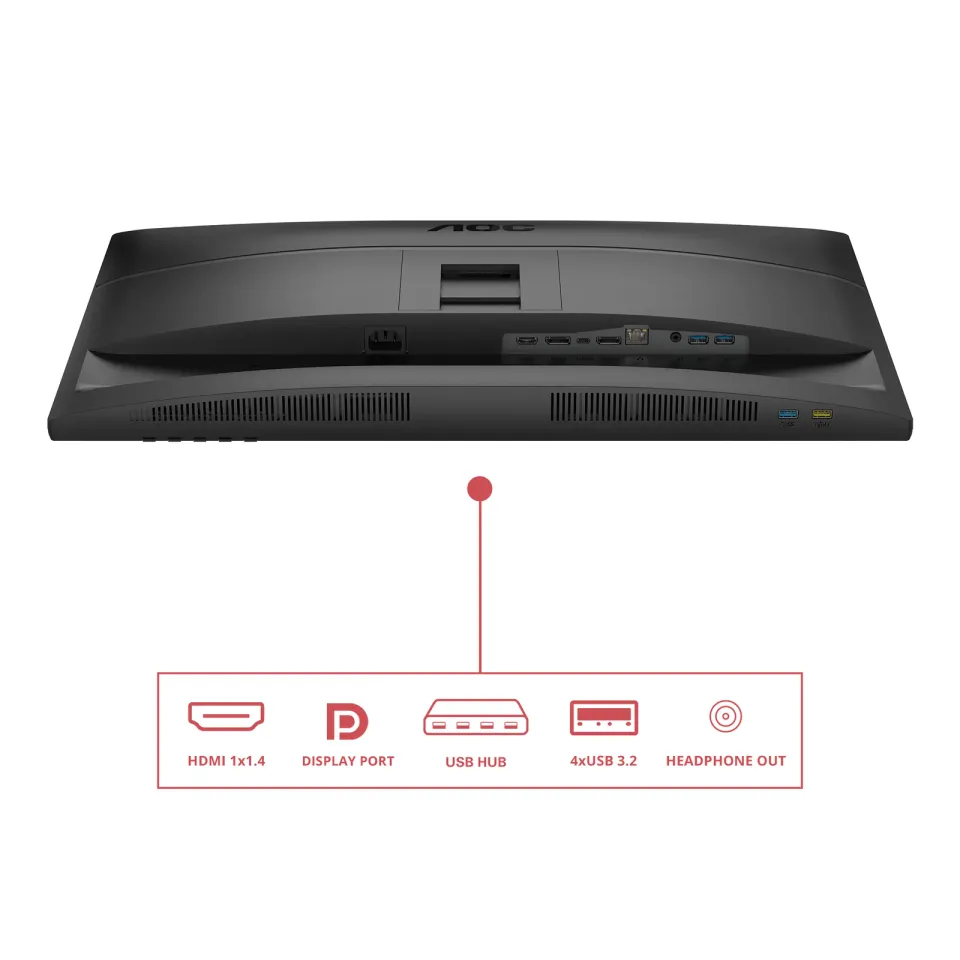 AOC LCD 27E4CV 27" IPS/1920x1080@120Hz/4ms/300cd/HDMI/DP/4xUSB/USB-C dock/RJ45/R