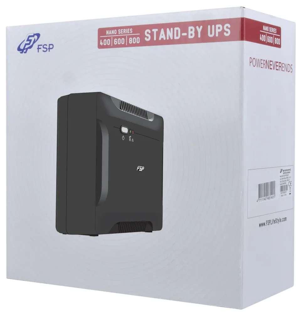 FSP UPS Nano 600, 600 VA / 360 W, offline