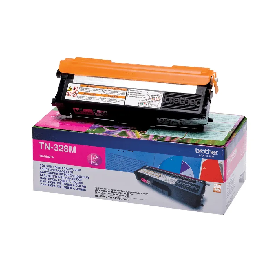 Brother TN-328M, toner magenta, 6 000 str.