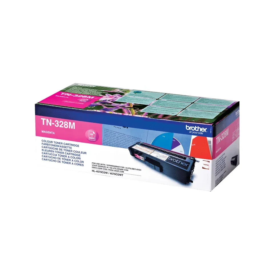 Brother TN-328M, toner magenta, 6 000 str.