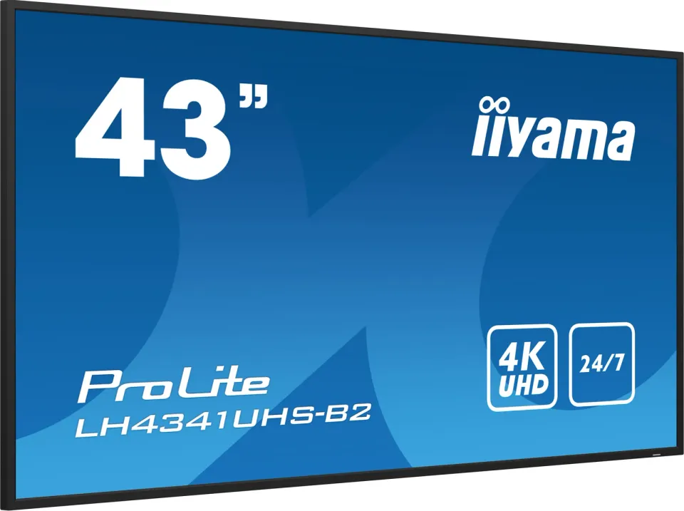 43" iiyama LH4341UHS-B2:IPS,4K UHD,500cd,repro