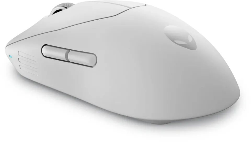 Dell Alienware Pro/Herní/Optická/Pro praváky/26 000 DPI/Drátová+bezdrátová/Bílá