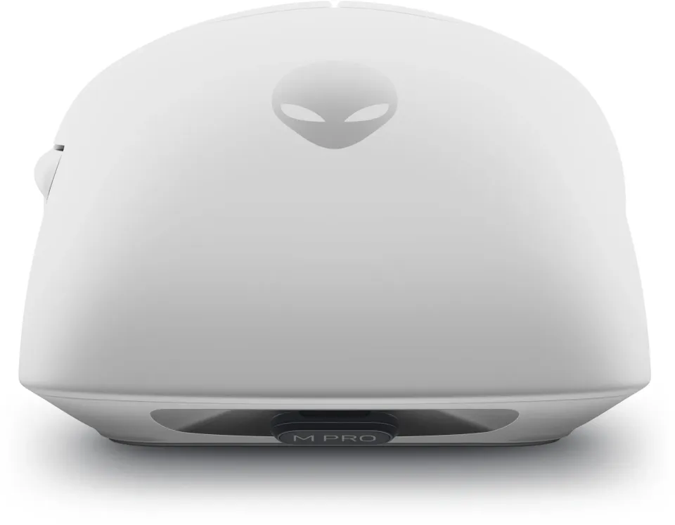 Dell Alienware Pro/Herní/Optická/Pro praváky/26 000 DPI/Drátová+bezdrátová/Bílá