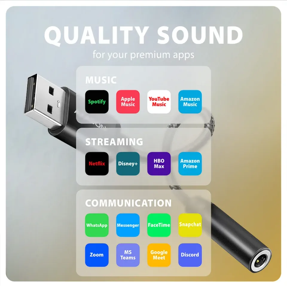 AXAGON ADA-HA, USB-A na 3.5mm jack Hi-Res DAC audio adaptér, 384kHz/32bit, stere