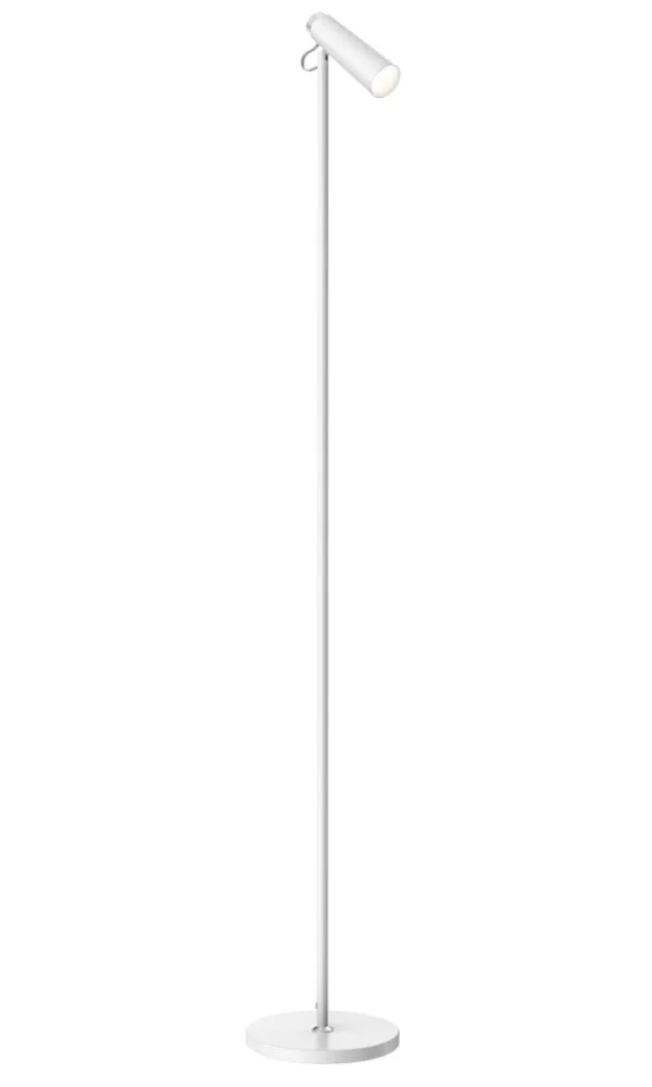 IMMAX LED podlahová lampa TIT/ 6W/ DC 12V/0,5A/ 100-240 VAC/ 400lm/ CCT/ bílá se stříbrnými prvky