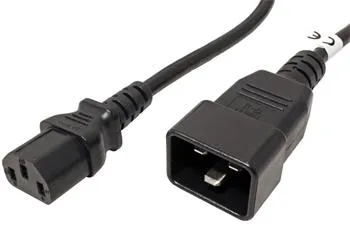 PremiumCord Kabel sítový propojovací 230V 10A 2m, konektory IEC 320 C13 - IEC 32
