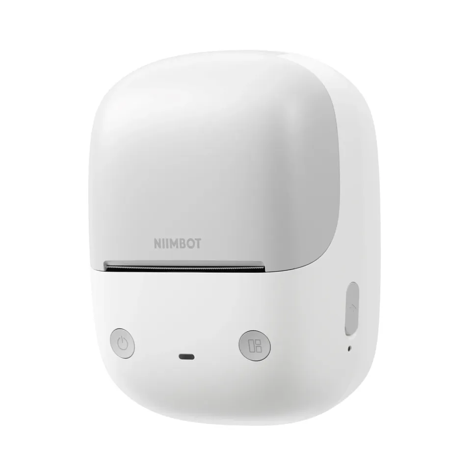 NIIMBOT B2 – chytrá termotiskárna štítků 20–50 mm, Bluetooth, offline tisk tlačítkem, šedá + role 230 štítků