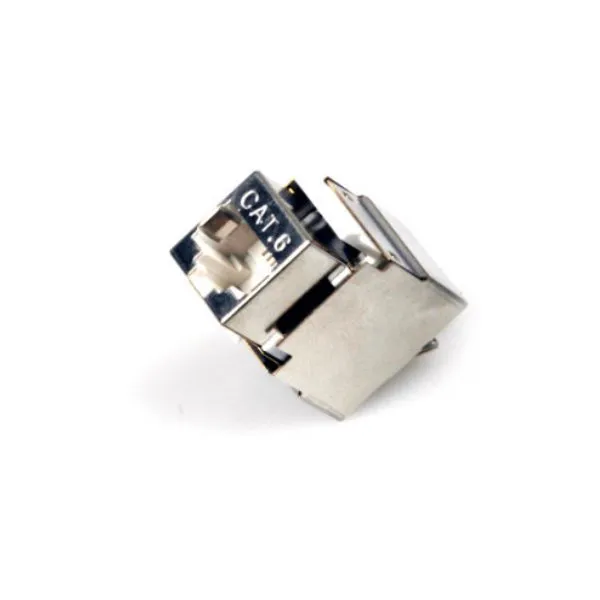 XtendLan Keystone jack RJ45, narážecí, CAT6, STP, 180 st., narážení zezadu