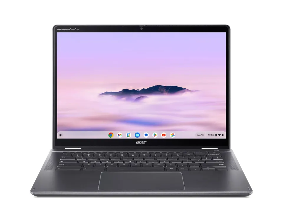 ACER NTB Chromebook Plus Spin 514 (CP514-4HN-374W),Core 3 100U,14"WUXGA,8GB,256GB SSD,UHD,Chrome,Gray