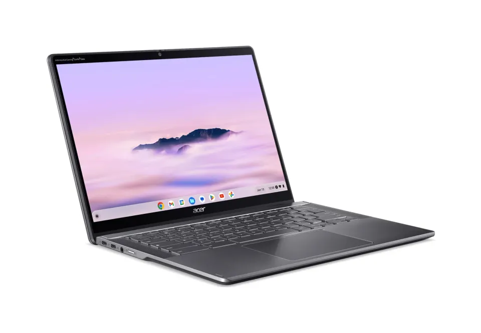 ACER NTB Chromebook Plus Spin 514 (CP514-4HN-374W),Core 3 100U,14"WUXGA,8GB,256GB SSD,UHD,Chrome,Gray