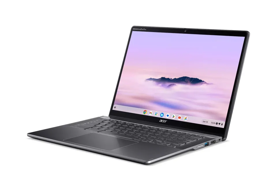 ACER NTB Chromebook Plus Spin 514 (CP514-4HN-374W),Core 3 100U,14"WUXGA,8GB,256GB SSD,UHD,Chrome,Gray