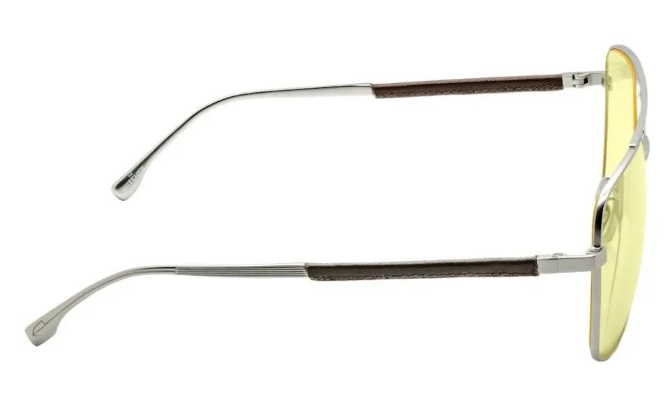 GUNNAR kancelářske/herní brýle WITCHER WHITE WOLF STEEL/UMBER jantarová skla BLF 65 GUNNAR focus