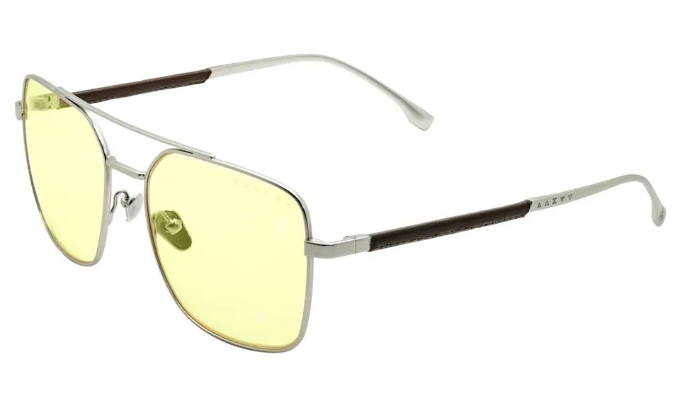 GUNNAR kancelářske/herní brýle WITCHER WHITE WOLF STEEL/UMBER jantarová skla BLF 65 GUNNAR focus