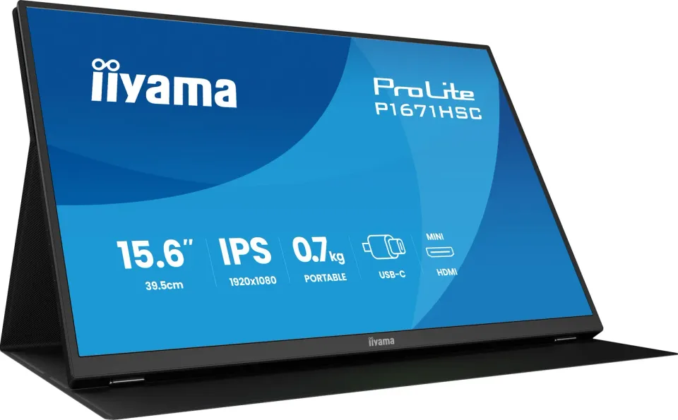 iiyama ProLite/P1671HSC-B1/15,6"/IPS/FHD/60Hz/3ms/Černá/3R