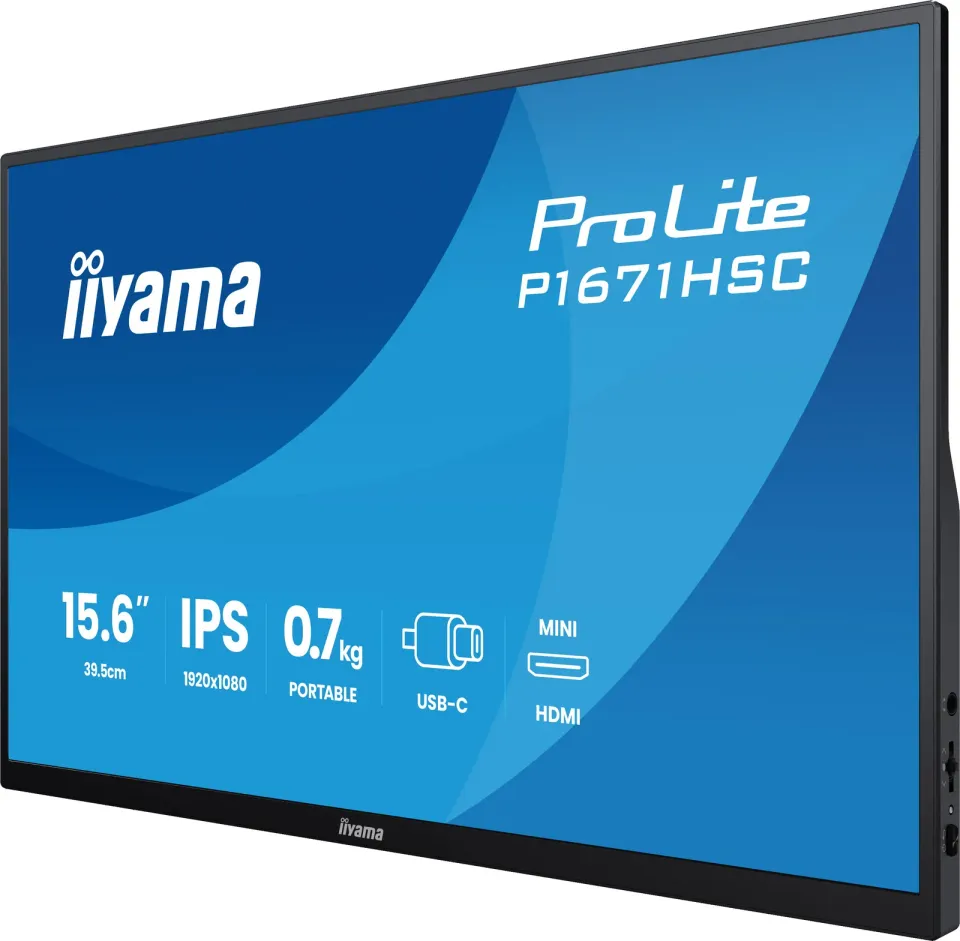 iiyama ProLite/P1671HSC-B1/15,6"/IPS/FHD/60Hz/3ms/Černá/3R