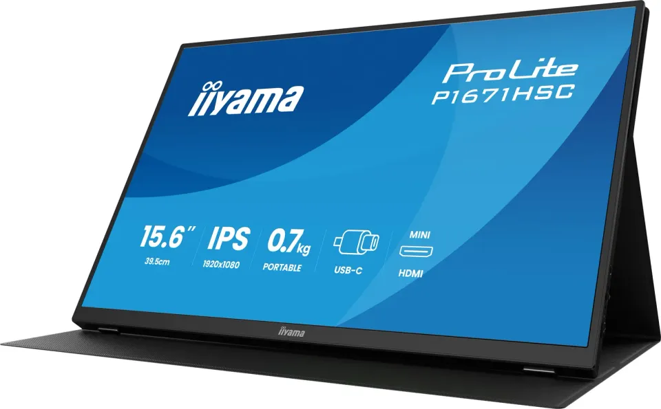 iiyama ProLite/P1671HSC-B1/15,6"/IPS/FHD/60Hz/3ms/Černá/3R