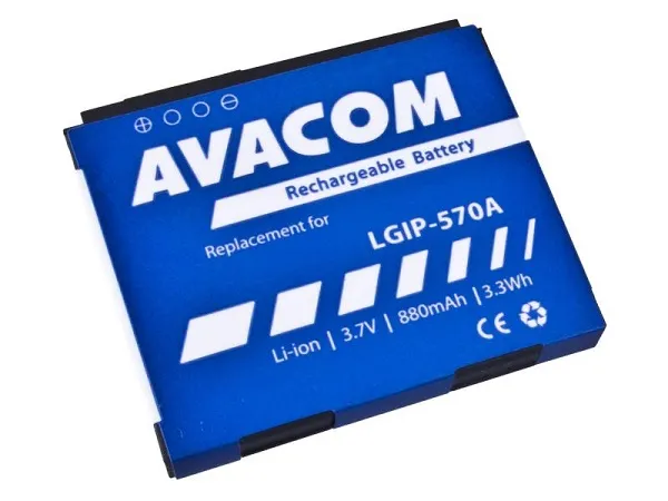 AVACOM Náhradní baterie do mobilu LG KP800 Li-Ion 3,7V 880mAh (náhrada LGIP-570A