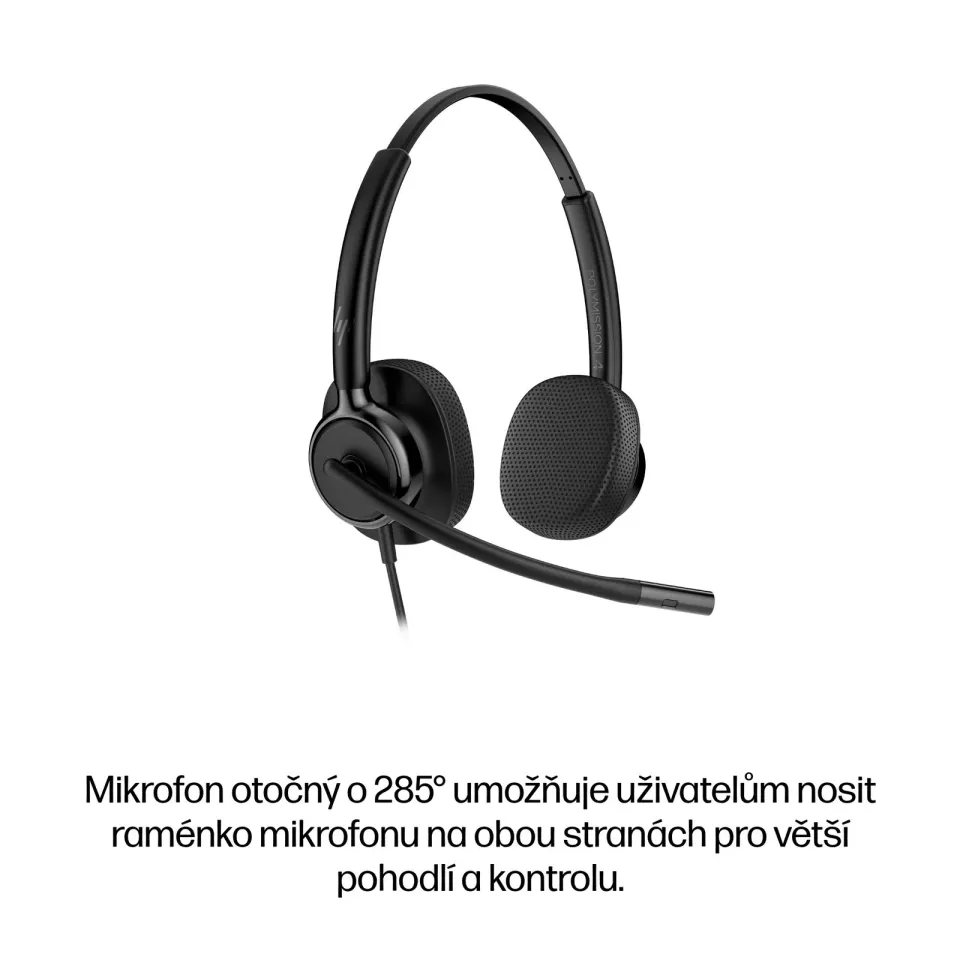 HP Poly Mission 425 Stereo USB Wired Headset WW