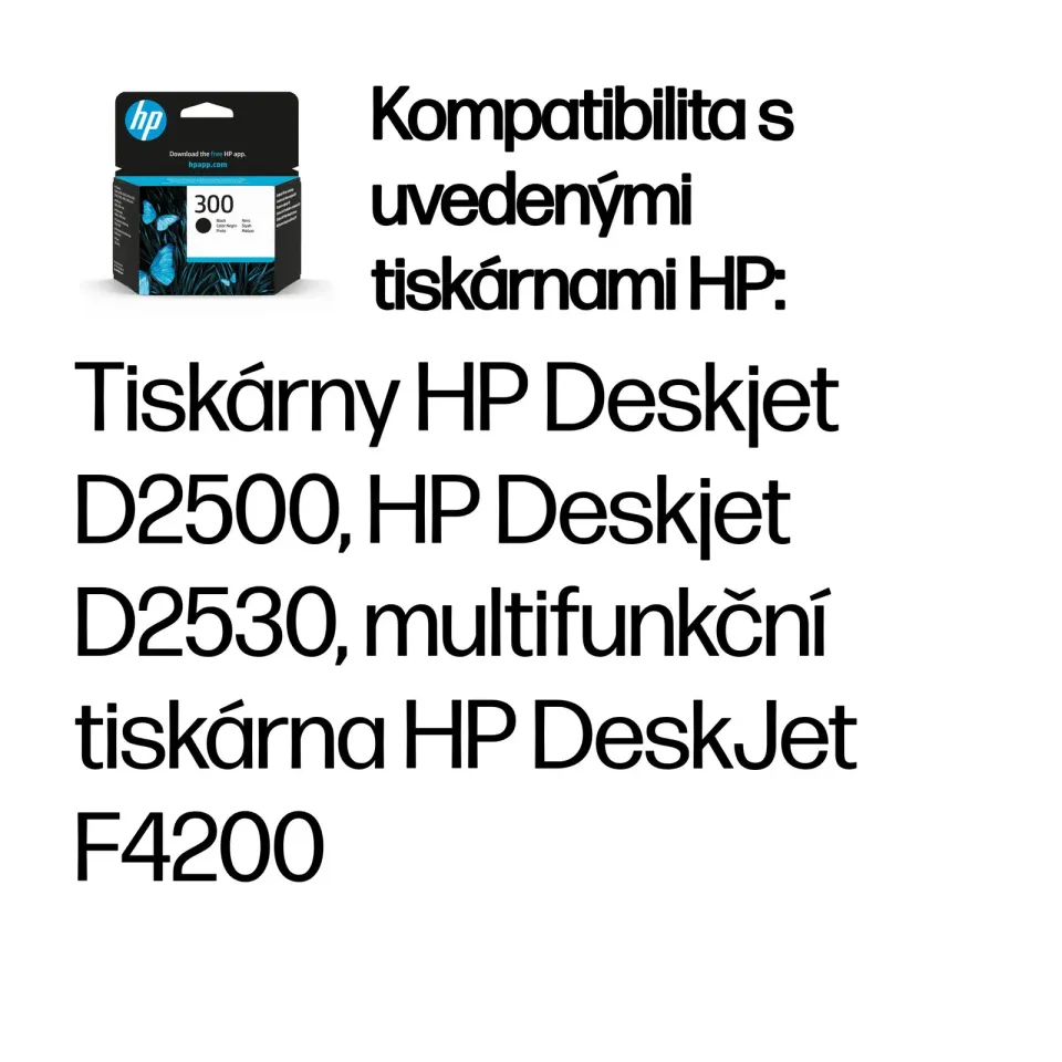 HP CC640EE originální náplň černá č.300 malá (HP DJ D1660, D2560, D2660, D5560, F4280, F4580, F2480)