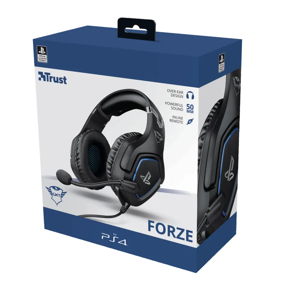 TRUST sluchátka GXT 488 Forze PS4 Gaming Headset - Sony Licensed - black