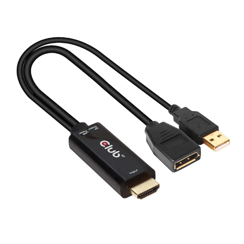Club3D adaptér aktivní HDMI na DisplayPort 4K60Hz, M/F
