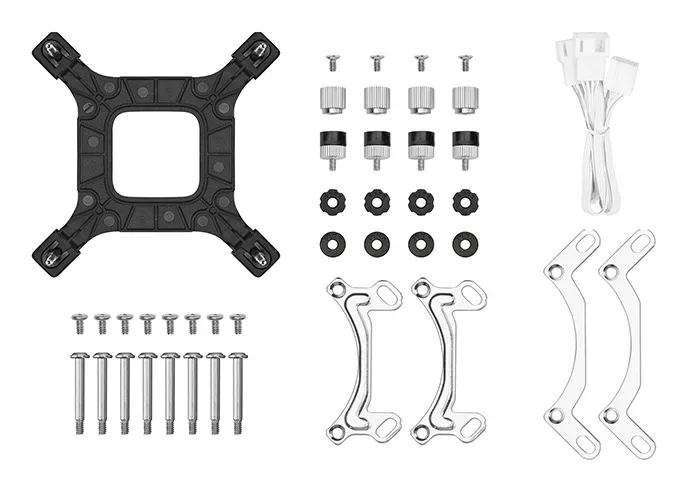 DEEPCOOL Vodní chladič LE240 WH V2, ARGB, 2x120mm, AM5, LGA1851, bílá