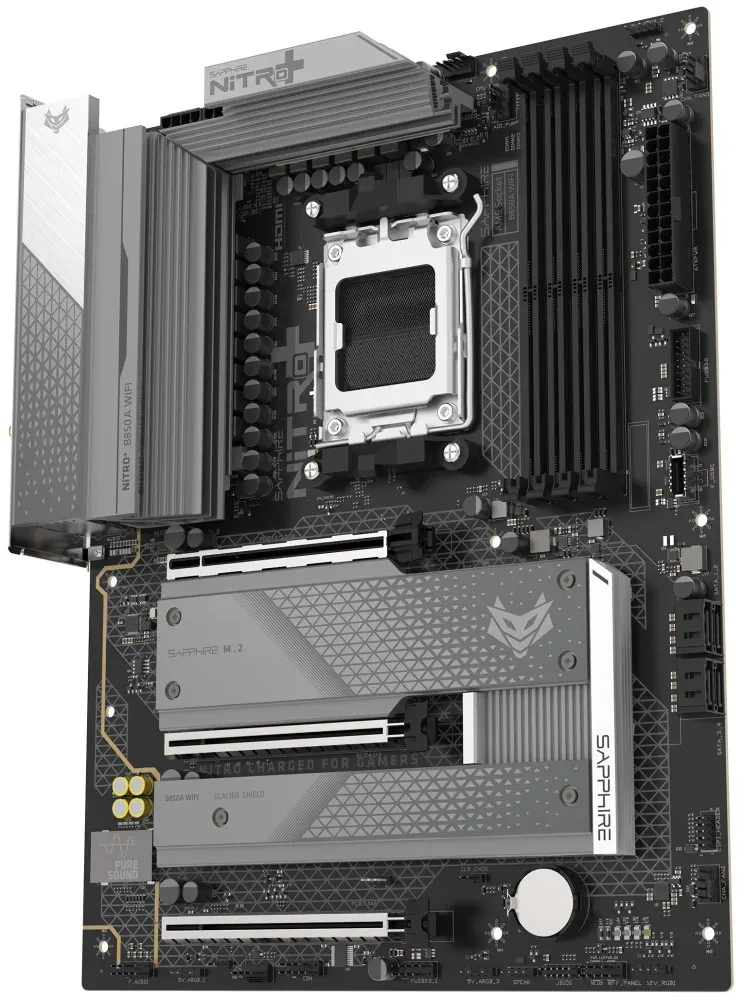 SAPPHIRE NITRO+ B850A WIFI7 / B850 / AM5 / 3x M.2 / DP1.2 / HDMI / Wi-Fi / ATX