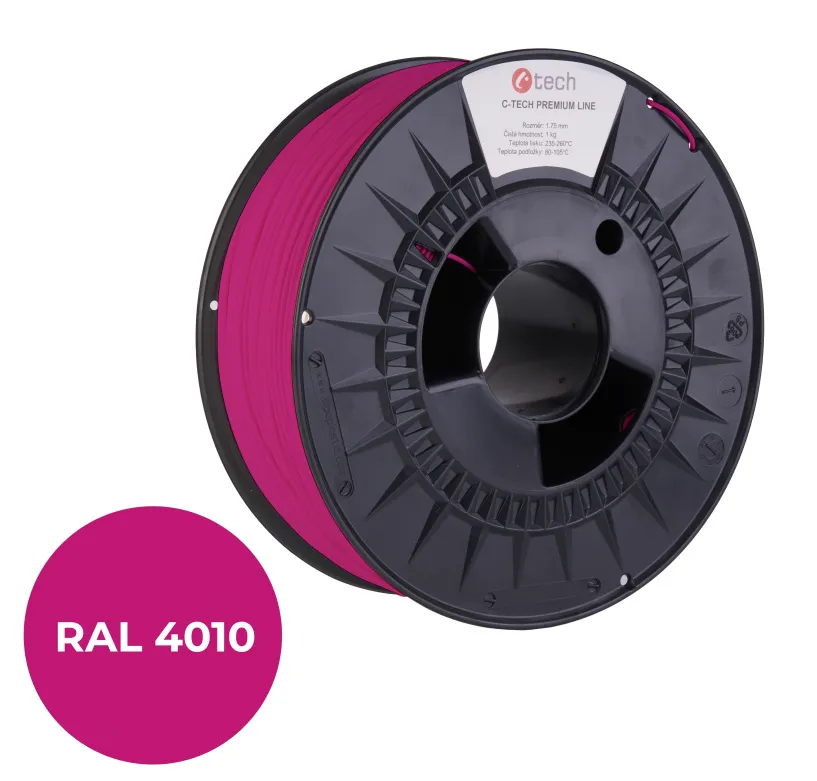 C-TECH tisková struna PREMIUM LINE ( filament ) , PETG, telekomunikační fialová,