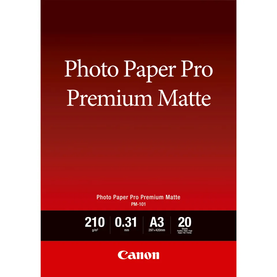 Canon fotopapír PM-101 A3 Premium Matte 210 g/m2 20 listů