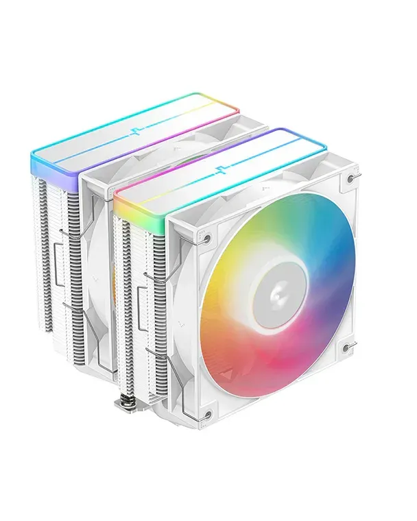 DEEPCOOL CPU Chladič AG620 WH ARGB V2, 2x120mm, LGA1851, AM5, bílá