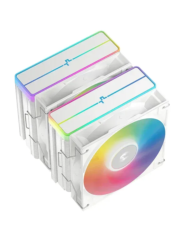 DEEPCOOL CPU Chladič AG620 WH ARGB V2, 2x120mm, LGA1851, AM5, bílá