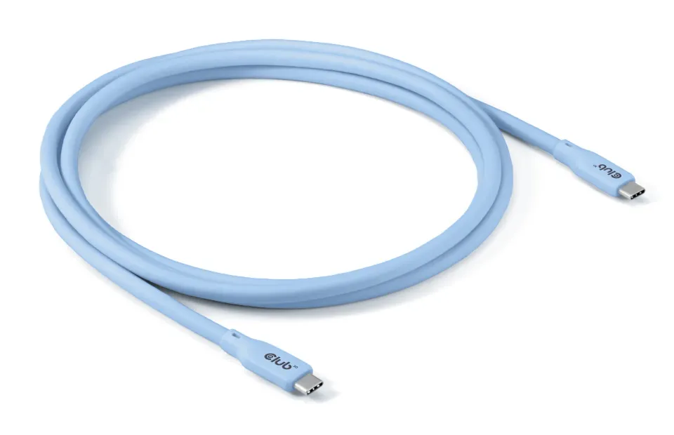 Club3D Kabel USB-C 4.0, 20Gbps, 4K60Hz, PD 240W, 2m, modrá