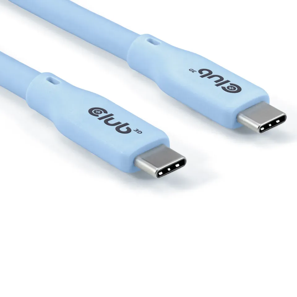 Club3D Kabel USB-C 4.0, 20Gbps, 4K60Hz, PD 240W, 2m, modrá