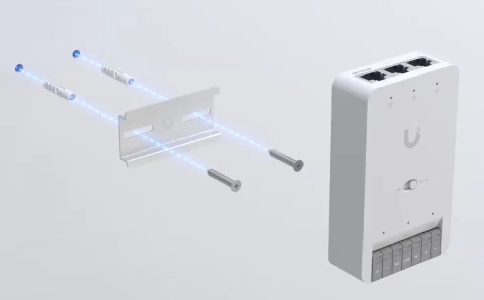 Ubiquiti UniFi Access Door Hub Mini - Hub pro 1 dveře, 2x PoE+ Out, 1x výstup 12V nebo Dry, 1x PoE++