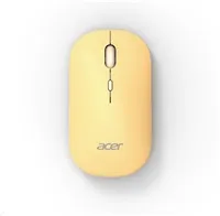 ACER Myš Wireless Mouse AMR130 Yellow - Dual mode 2.4GHz + BT 5.2, 4 tlačítka, 800/1200/1600 dpi, USB Polling rate 125Hz
