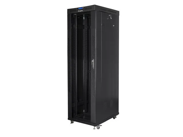 LANBERG Volně stojící skříň 19" 42U/600X1000 (v rozloženém stavu) skleněné dveře