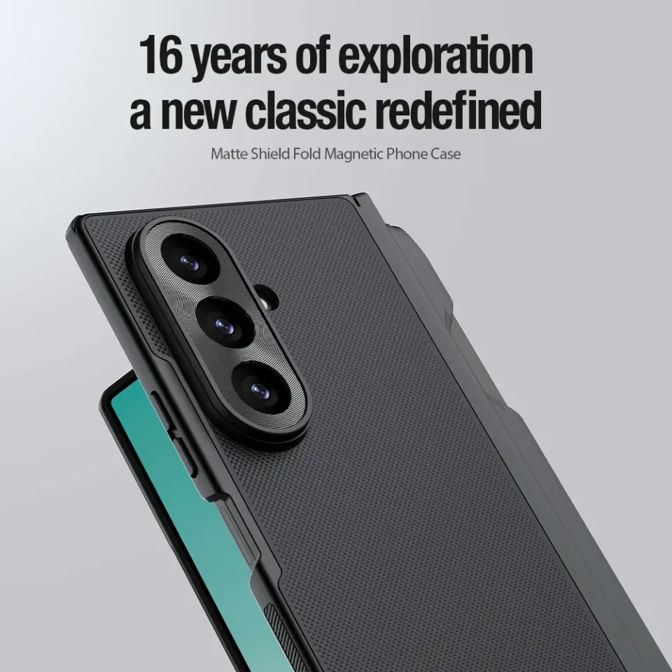 Nillkin Super Frosted FOLD Magnetic Pen Slot Zadní Kryt pro Samsung Galaxy Z Fold 8 Ultra Transparen