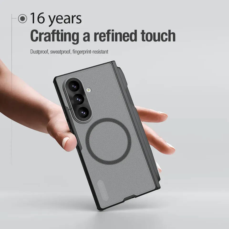 Nillkin Super Frosted FOLD Magnetic Pen Slot Zadní Kryt pro Samsung Galaxy Z Fold 8 Ultra Transparen