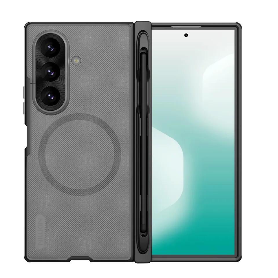Nillkin Super Frosted FOLD Magnetic Pen Slot Zadní Kryt pro Samsung Galaxy Z Fold 8 Ultra Transparen