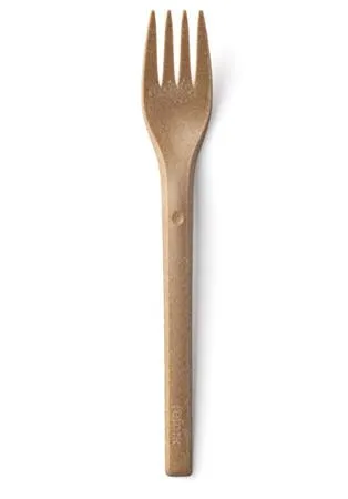 REFORK - Vidlička z přírodního materiálu, natural, 25ks